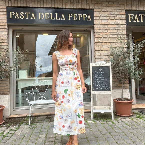 Lisa Says Gah Dresses & Skirts - NWT Annie Dress Buon Appetito Ivory
